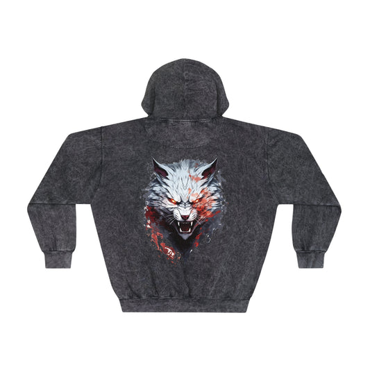 Art Revive Project "Wrath of the Dragon" Limited Edition Mineral Wash Vintage Hoodie. Unleash your Fury, and Express your Soul!